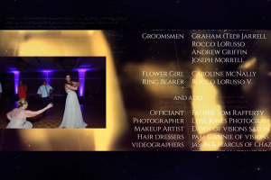 Wedding End Credits Video – Courtney And Andrew